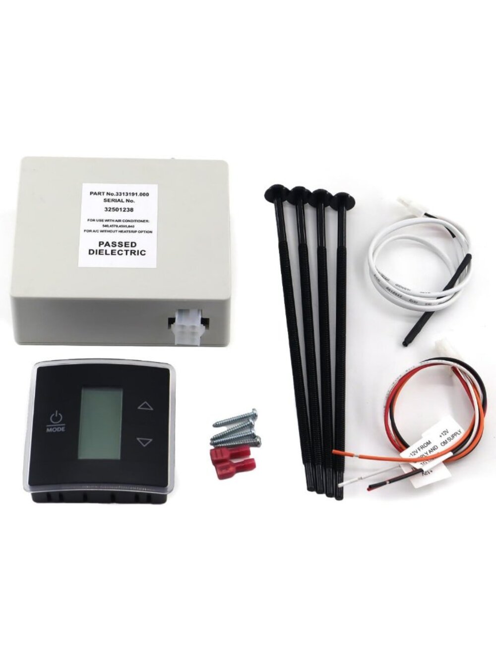 RV Wall Thermostat & Relay Box for Heat/Cool Systems - Ideal for Campers